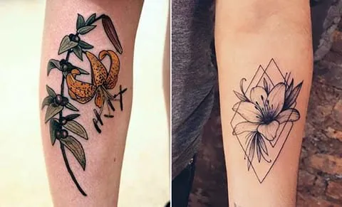 Татуировки с лилией